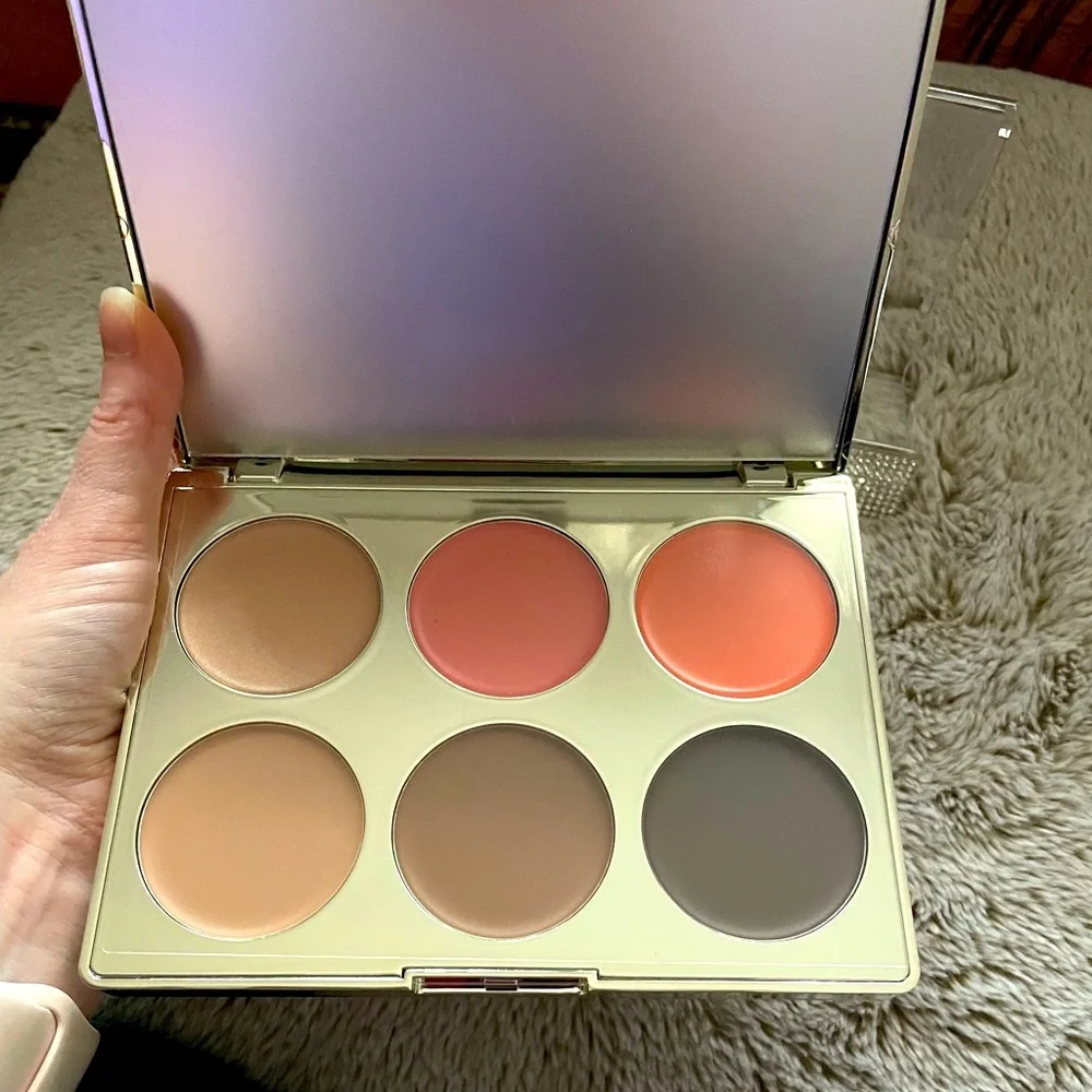 ICONIC LONDON Multi-Use Cream Blush, Bronze & Highlight Palette